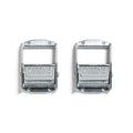 2-pack Cam buckles, silver color #color_silver