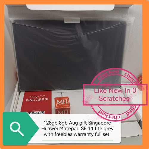 128gb 8gb Aug gift Singapore Huawei Matepad SE 11 Lte grey with freebies warranty full set