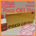 128gb Singapore official Poco C81 Pro black warranty new set