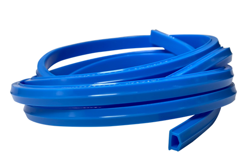 2m/79" Blue Rubber Dust/Design Strip – Anti-Slip Protective Edge Trim for Aluminium Profile Sim Rigs