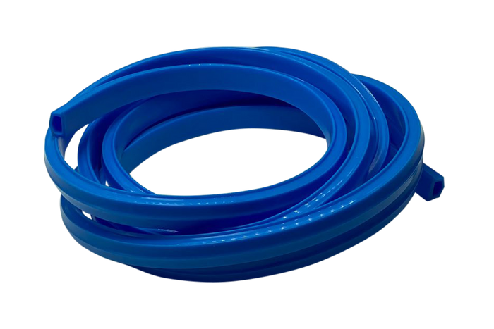 2m/79" Blue Rubber Dust/Design Strip – Anti-Slip Protective Edge Trim for Aluminium Profile Sim Rigs