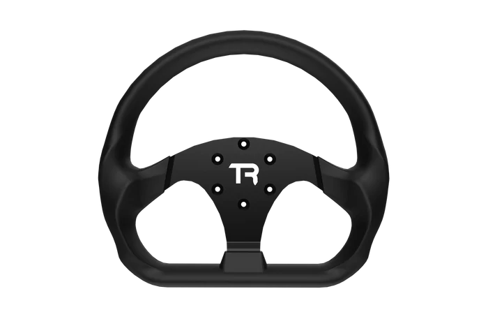 330mm/13" Flat-Bottom GT Sim Racing Wheel – Aluminium with Durable Silicon Hand Grips