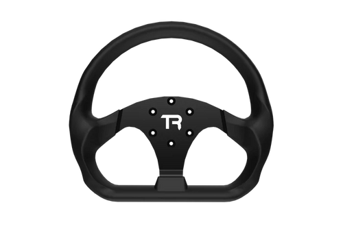 330mm/13" Flat-Bottom GT Sim Racing Wheel – Aluminium with Durable Silicon Hand Grips