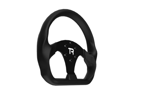 330mm/13" Flat-Bottom GT Sim Racing Wheel – Aluminium with Durable Silicon Hand Grips