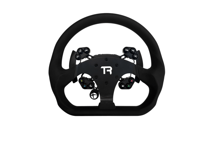 330mm/13" Flat-Bottom GT Sim Racing Wheel – Aluminium with Durable Silicon Hand Grips