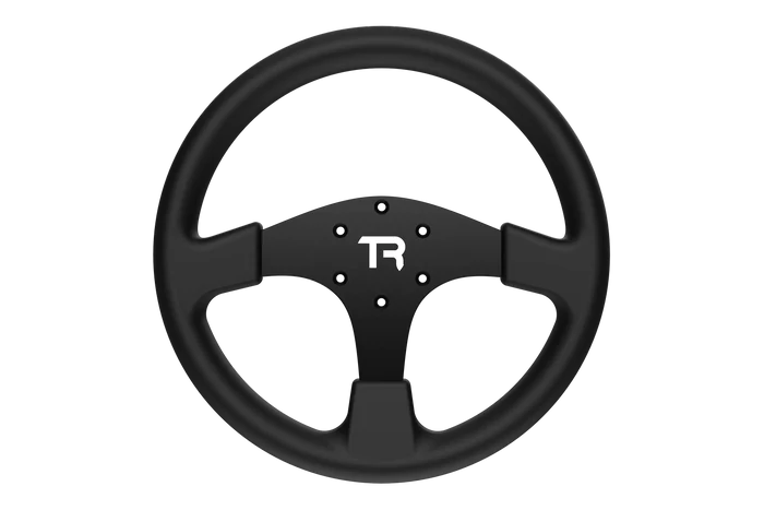 330mm/13" Round Sim Racing Wheel – Aluminium with Durable Silicon Hand Grips