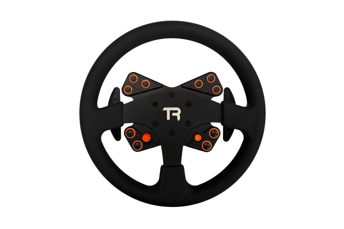 330mm/13" Round Sim Racing Wheel – Aluminium with Durable Silicon Hand Grips