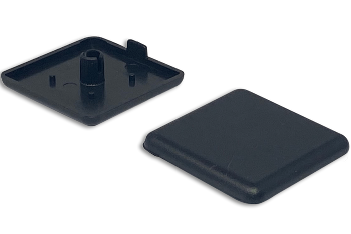 40 X 40mm Plastic Extrusion End Cap - Pack of 2