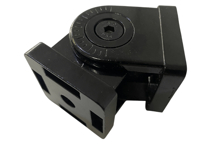 40x40mm (1.57" x 1.57") Flexible Pivot Joint Connector — For 8mm (0.31") Slot Aluminium Extrusion