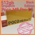 512gb Singapore official Poco M8 Pro 5G black warranty new set