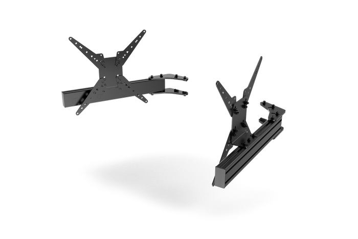 580mm/22.8" Add-On Triple Monitor Arms with VESA Mounts — Fits Monitors up to 45"