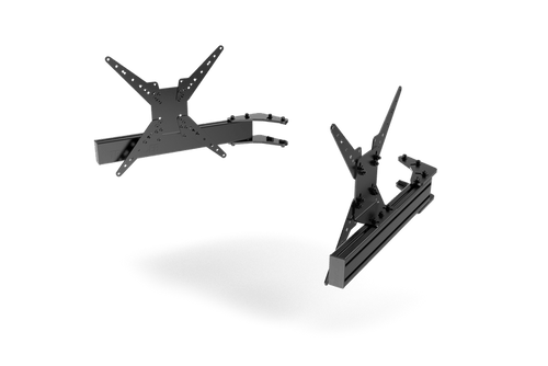 580mm/22.8" Add-On Triple Monitor Arms with VESA Mounts — Fits Monitors up to 45"