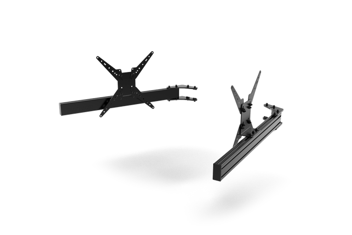 980mm/38.58" Add-On Triple Monitor Arms with VESA Mounts — Fits Monitors up to 55"