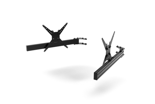 980mm/38.58" Add-On Triple Monitor Arms with VESA Mounts — Fits Monitors up to 55"