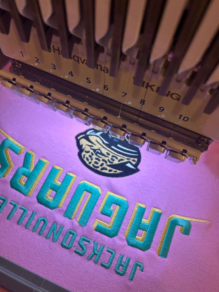 Pink XL Jags Embroidered T-Shirt ✨brand new perfect condition✨ port authority brand