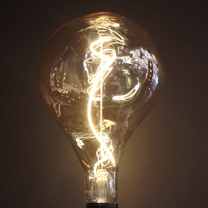 Amber Glass Organic Shape - Light Bulb - Murano Plus