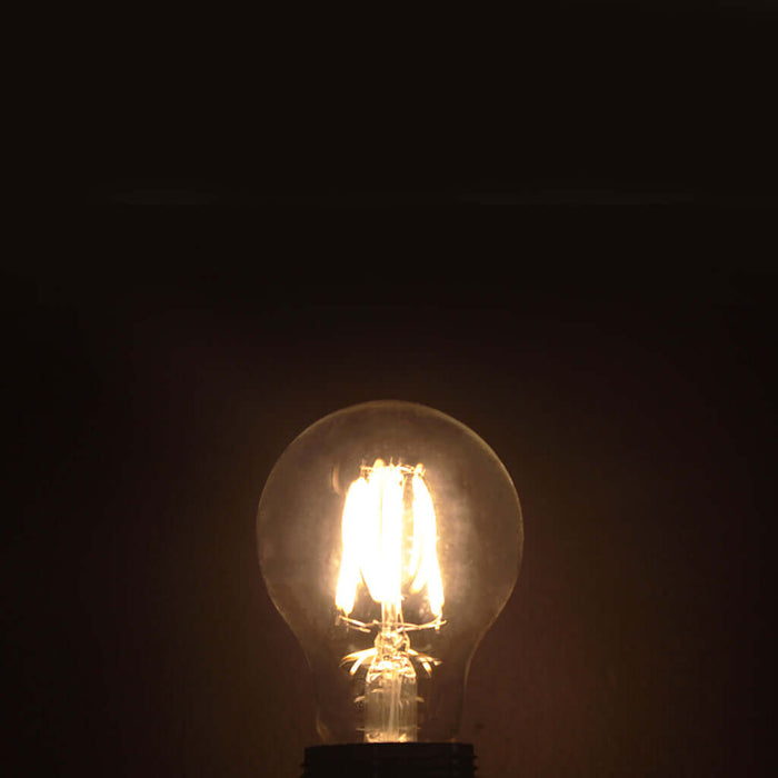 A60 Filament 6W 3000K Dimmable LED E27 Light Bulb