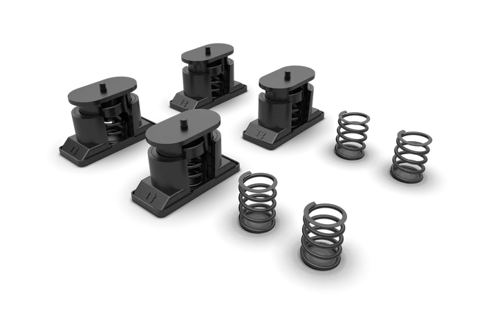 Adjustable Vibration Isolation Feet – Set of 4 with Medium & Hard Springs