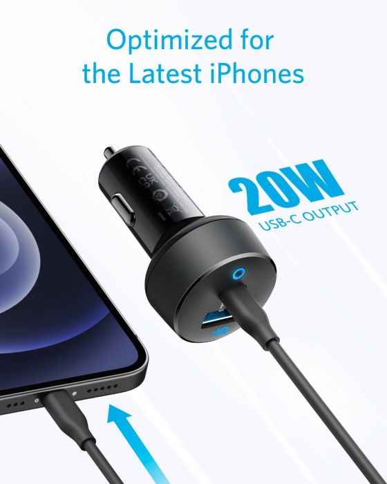 Anker PowerDrive PD+ 2 Dual-Port High-Speed 35W Car Charger