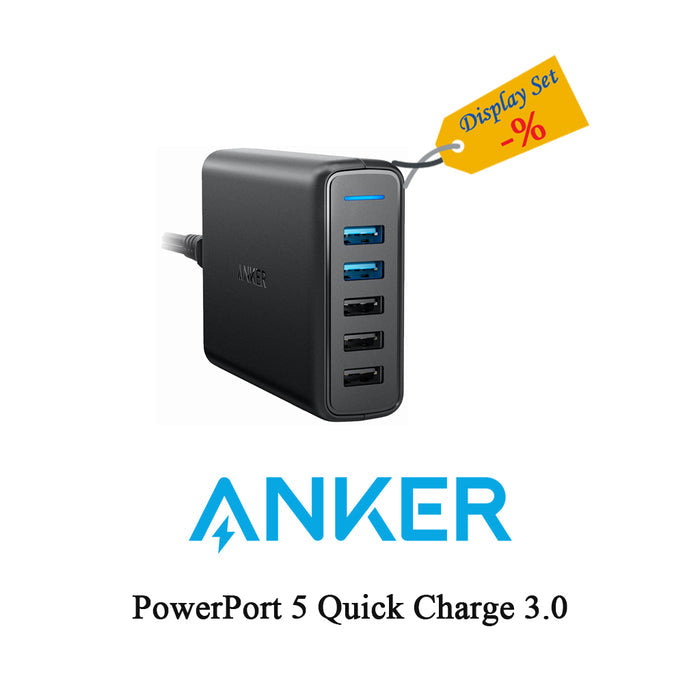 ASK PRICE DISPLAY SET Anker PowerPort 5 Quick Charge 3.0 Black