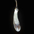 handmade auberine glass pendant light LED