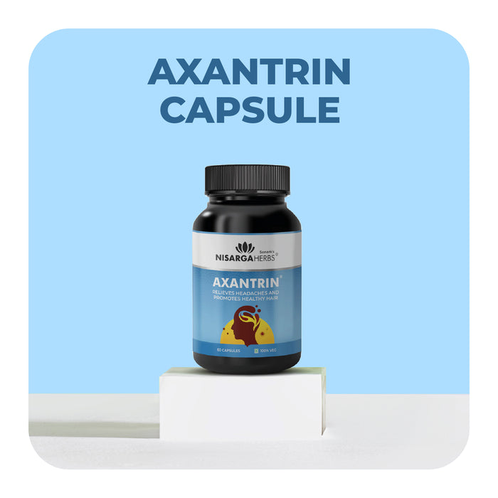 Axantrin Capsule - Ayurvedic supplement to relieve headaches and promote scalp and hair health
