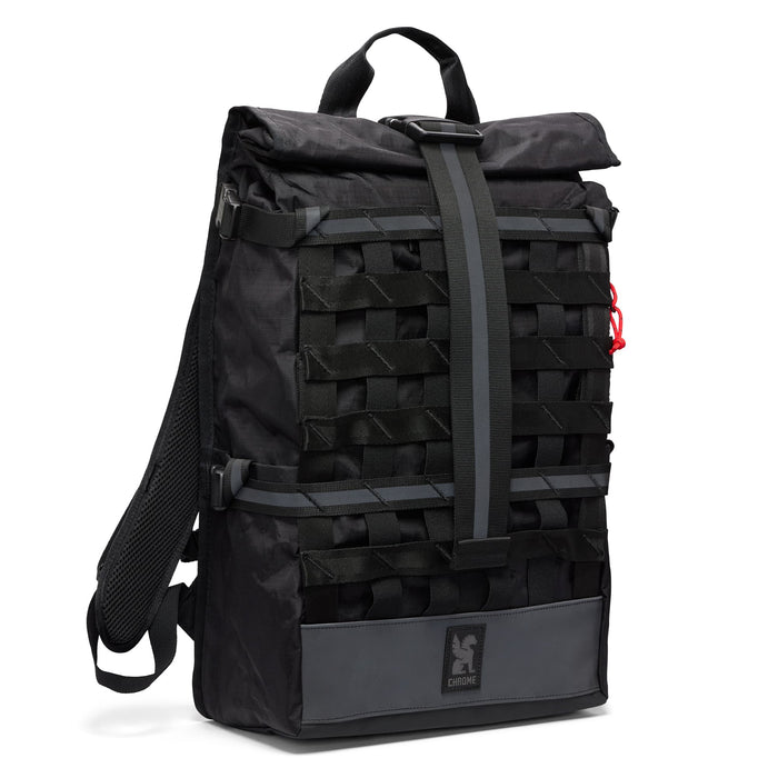 Barrage backpack 22L in reflective black #color_black xrf