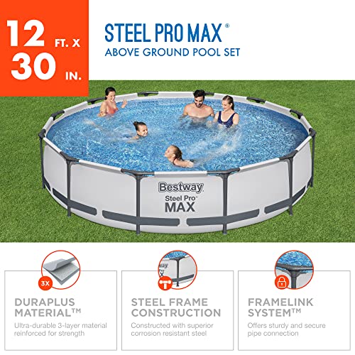 Bestway Steel Pro Above Ground Swimming Pool With Filter Pump
