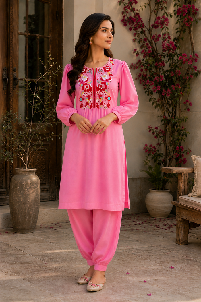 Bloom Embroidered Kurta Set