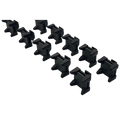 Cable Management Clip & Tie Set (10 Clips + 10 Ties) for 8mm Slot Extrusion Profiles