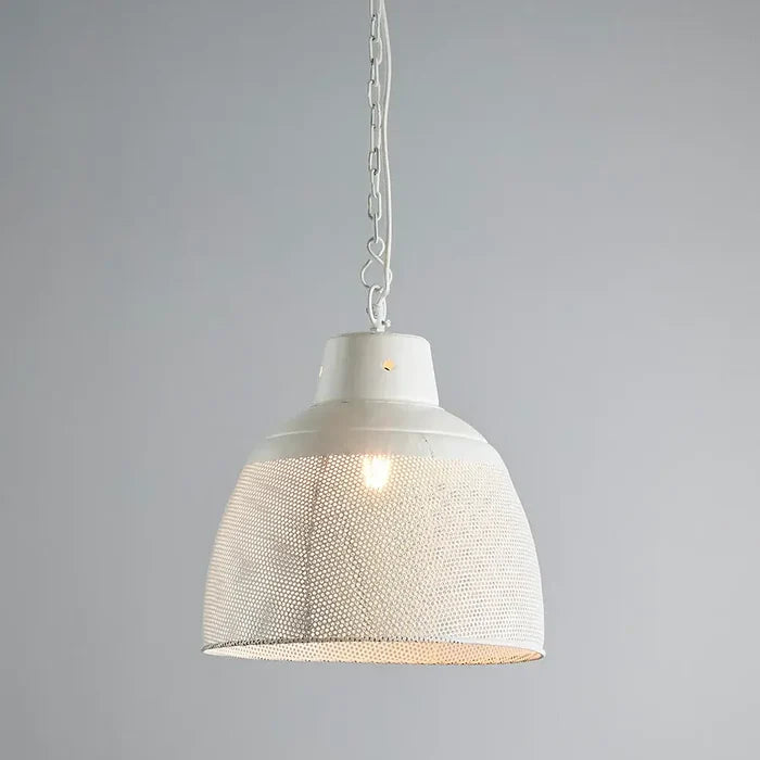 Capri rustic pendant white