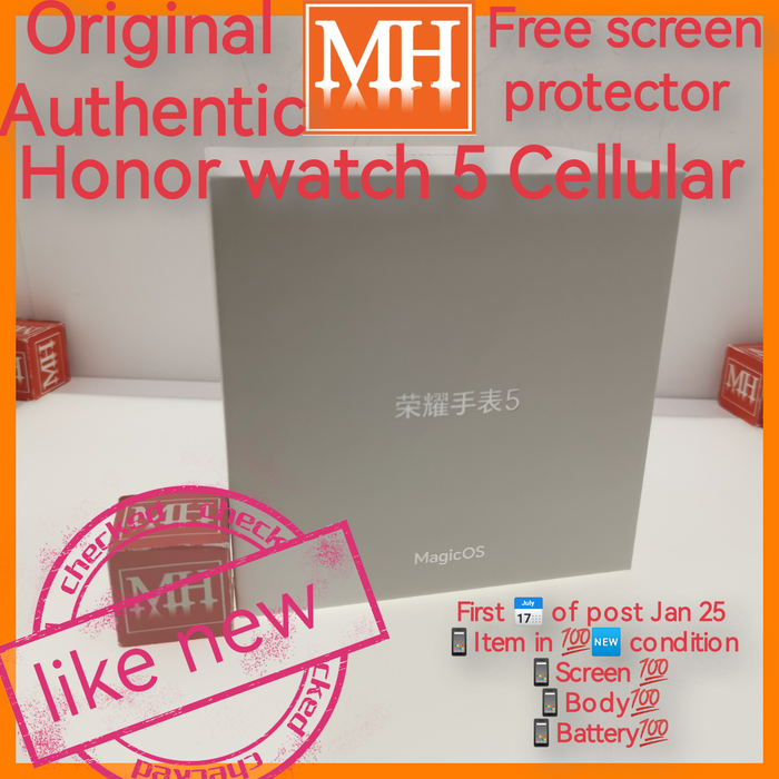 Cellular n bt Official honor watch 5 black full set
