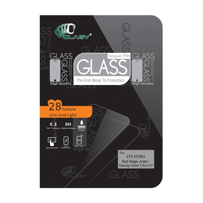 CLASY® Premium Tempered GLass - ZTE Nubia Red Magic Astra / Gaming Tablet 3 Pro 9.0"