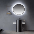 Coda - Round LED Backlit Mirror With Frame