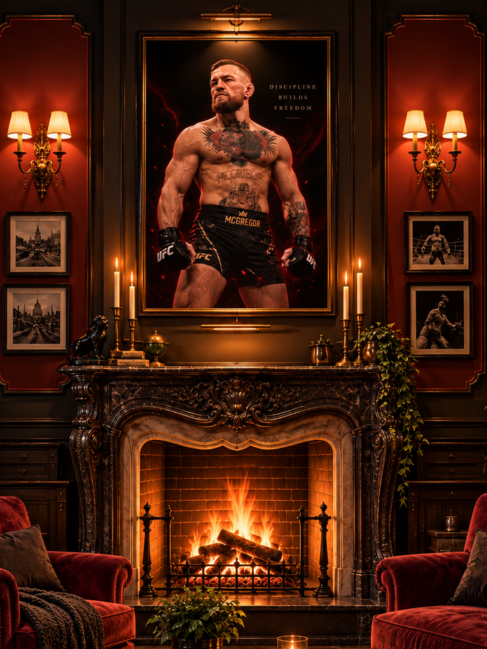 Conor McGregor Discipline Poster | Motivational Fighter Wall Art | MMA Gym Decor