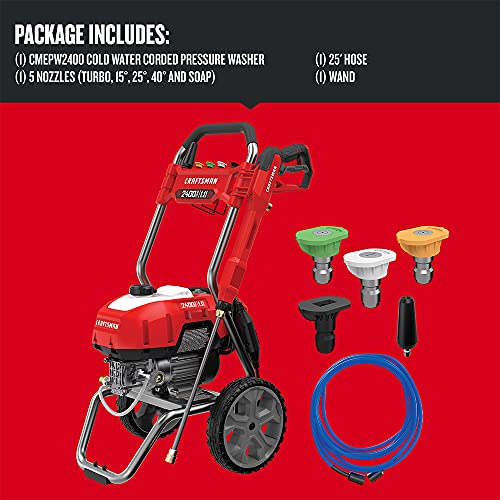 Craftsman Electric Pressure Washer Offers High Power Cold Water Cleaning
