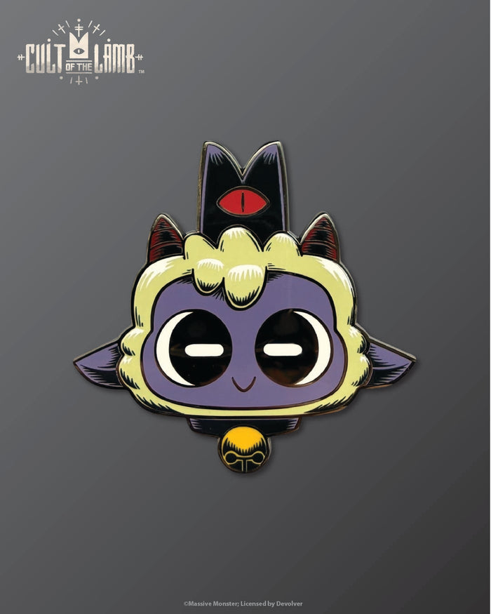 Cult of the Lamb - Lamb Big Head Enamel Pin