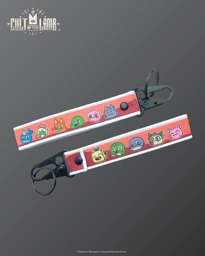 Cult of the Lamb Friendly Followers Wrist Strap Keychain - Artist Series