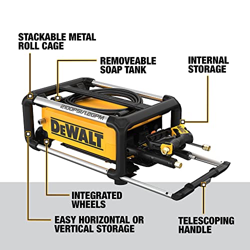 Dewalt Electric Pressure Washer 2100 PSI Jobsite Stackable Design