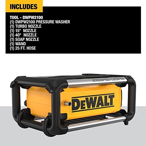 Dewalt Electric Pressure Washer 2100 PSI Jobsite Stackable Design