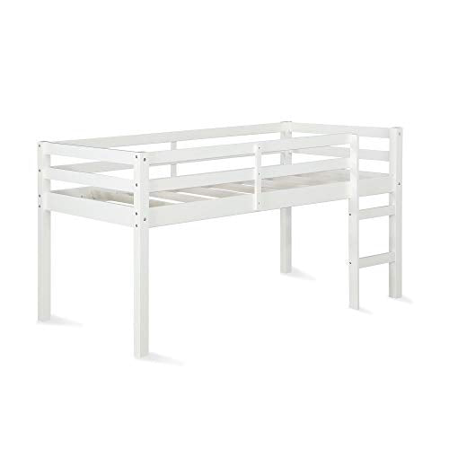 Dorel Living Milton Junior Twin Loft Bed Safe Stepladder Design