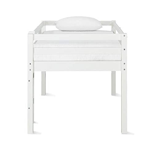 Dorel Living Milton Junior Twin Loft Bed Safe Stepladder Design