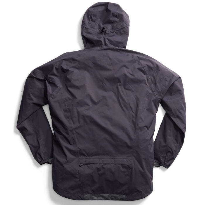 Back of Downpour Jacket in black