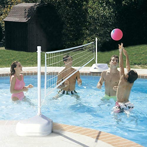 Dunn-Rite Clear Shot Pool Basketball Volleyball Set With Stainless Steel Rims
