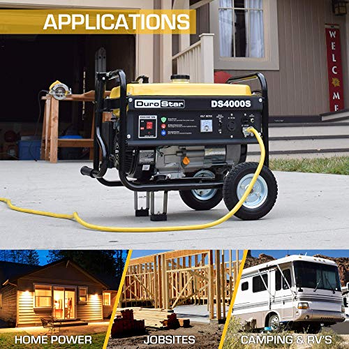 DuroStar DS4000S Portable Generator Provides 4000 Peak Watts