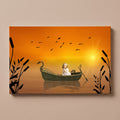 Personalized Fantasy Boat portrait canvas