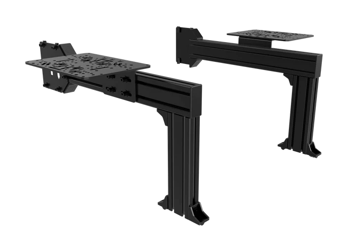 Flight Sim Control Mounts with 2 Side Supports for all Aluminum Cockpits