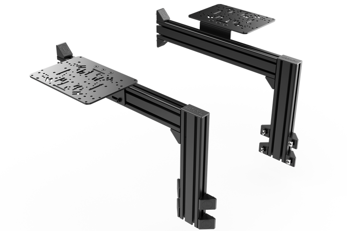 Flight Sim Control Mounts with 2 Side Supports for all Aluminum Cockpits
