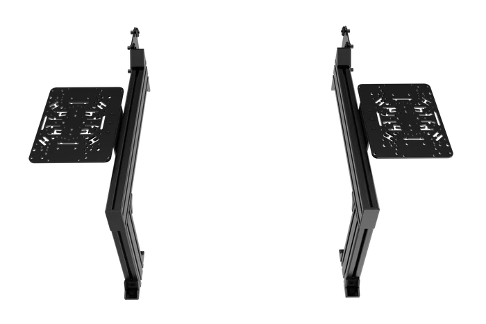 Flight Sim Control Mounts with 2 Side Supports for all Aluminum Cockpits