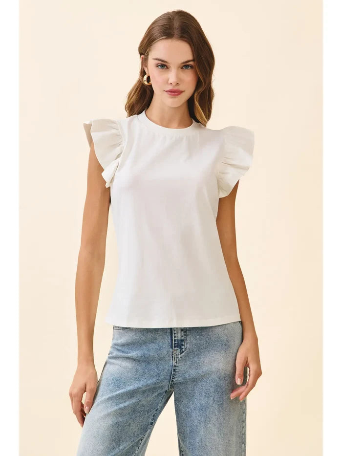 Flutter Sleeveless Top